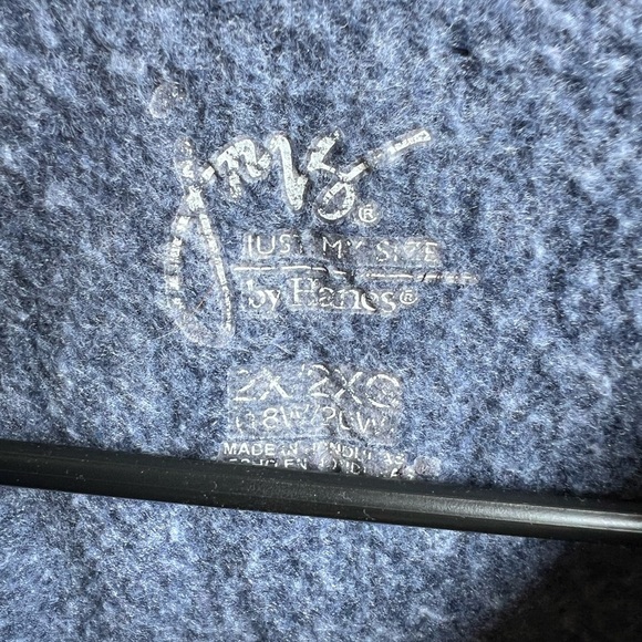 Just My Size Men's Navy Zip-Up Sweater - Picture 3 of 4